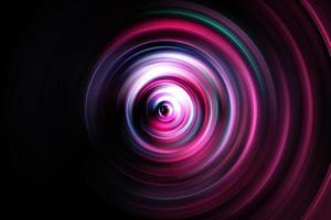 paars en roze abstracte fractal en abstracte dynamische veelkleurige achtergrond met kruisende cirkels en ovalen. beweging foto