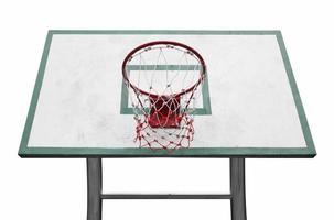 basketbal hoepel op witte achtergrond foto