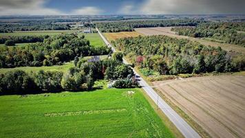 landelijke landschap gezien vanuit de lucht. foto