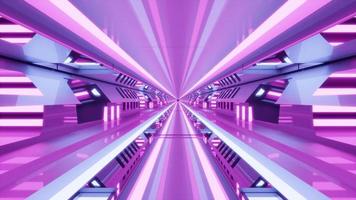 moderne 3d illustratie van 4k uhd van ruimtetunnel foto