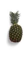 Ananas geïsoleerd fruit met plak en geïsoleerde bladeren en inzamelingsgroenten op een wit foto