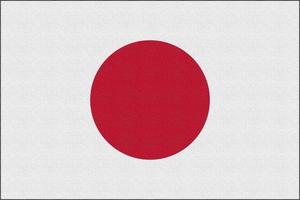 illustratie van de nationale vlag van japan foto