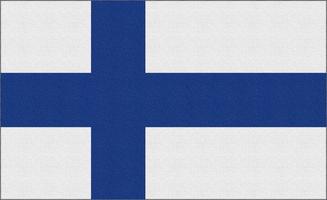 illustratie van de nationale vlag van finland foto