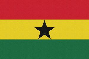 illustratie van de nationale vlag van ghana foto