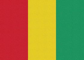 illustratie van de nationale vlag van guinea foto