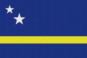 illustratie van de nationale vlag van curacao foto