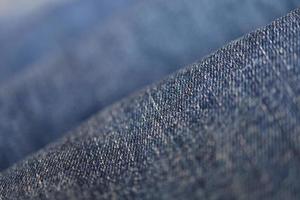 donkerblauwe jeans close-up, close-up shot van denim jeans foto