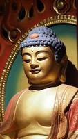 Boeddha beeld. boeddhistische beeldhouwkunst. afbeeldingen van chinese boeddha foto