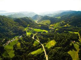 groenland in europa tijdens het reizen met de auto foto