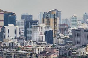 bangkok stad panorama wolkenkrabber stadsgezicht van de hoofdstad van thailand.