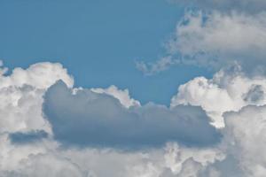 luchtwolken, mooie wolkenbeweging in de lucht foto