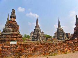 wat phra sri sanphet tempel de heilige tempel is de meest heilige tempel van het grote paleis in de oude hoofdstad van thailand ayutthaya.