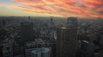 de wijk ikebukuro. luchtfoto van ikebukuro stad tokyo japan. foto