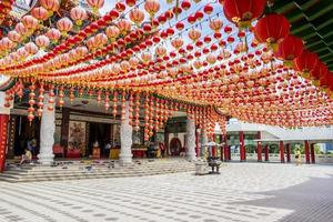 dak met rode chinese lantaarns, thean hou tempel. Kuala Lumpur.