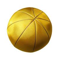 3D-rendering gouden basketbal foto