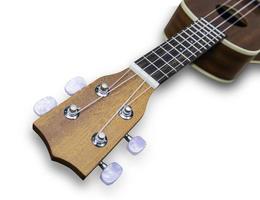ukelele hawaiiaanse gitaar geïsoleerd op witte achtergrond foto