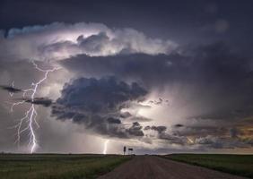 prairie onweerswolken foto