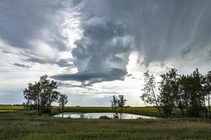 prairie onweerswolken canada foto