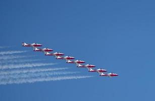 Snowbirds acrobatisch vluchtteam foto