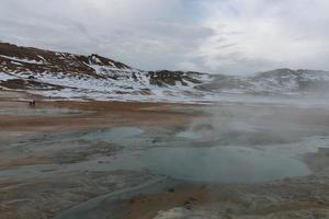 hverir geothermisch gebied, ijsland foto