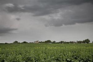 prairie onweerswolken canada foto