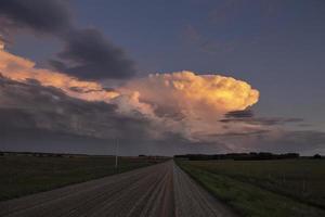 prairie onweerswolken canada foto