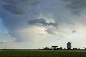 prairie onweerswolken canada foto