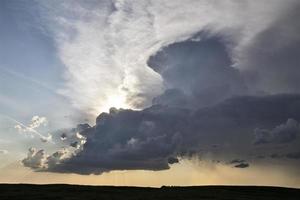 prairie onweerswolken canada foto