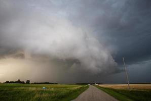 prairie onweerswolken canada foto