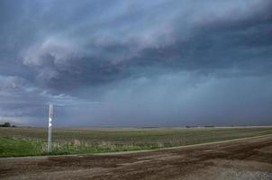 prairie onweerswolken canada foto