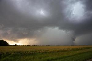 prairie onweerswolken canada foto