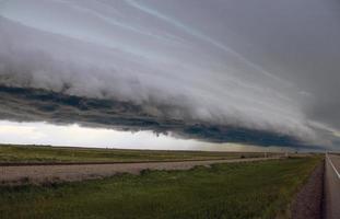 prairie onweerswolken canada foto