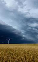 prairie onweerswolken canada foto