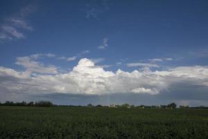 prairie onweerswolken canada foto