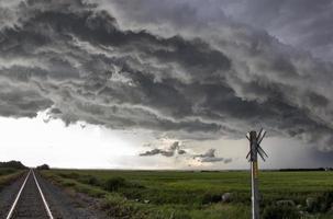 prairie onweerswolken canada foto