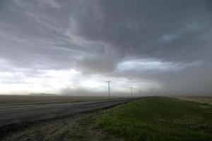 prairie onweerswolken canada foto