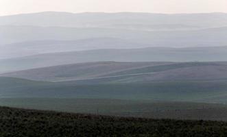 panoramisch uitzicht op de prairie foto