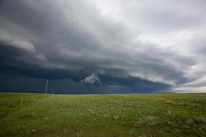 prairie onweerswolken canada foto