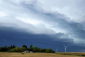 prairie onweerswolken canada foto