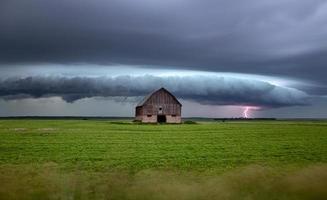 prairie onweerswolken canada foto