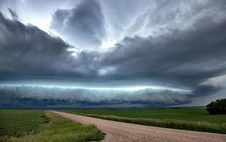 prairie onweerswolken canada foto