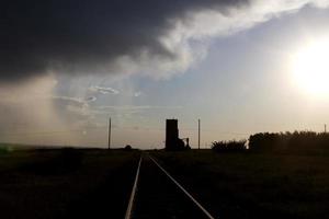 prairie onweerswolken canada foto