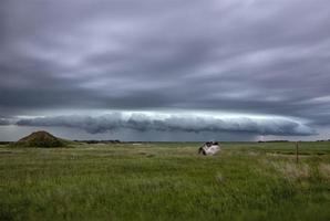 prairie onweerswolken canada foto