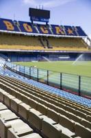 buenos aires, argentinië, 20 januari 2018 - detail van het la bombonera-stadion in buenos aires, argentinië. het is een stadion dat eigendom is van boca junioren en werd gebouwd in 1938. foto