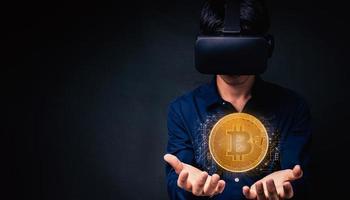 handel handel crypto valuta munten bitcoin uitwisselingen investeren metaverse aandelen foto