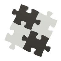 3D-puzzels partnerschap als concept foto