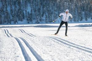 langlaufen schaatsen foto