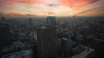 de wijk ikebukuro. luchtfoto van ikebukuro stad tokyo japan. foto