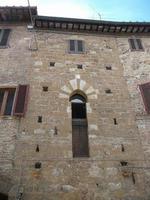 uitzicht op de stad san gimignano foto