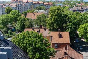 zelenogradsk, rusland juni 2021 prachtig stedelijk landschap. foto